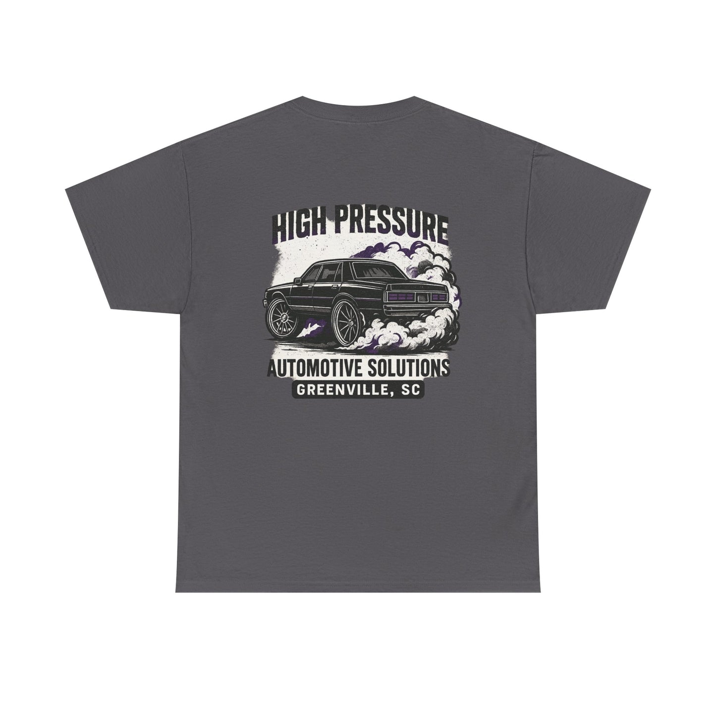 Automotive Graphic Tee - High Pressure Solutions, Car Enthusiast Shirt, Unisex Heavy Cotton Tee, Gift for Mechanics, Vintage Auto Style