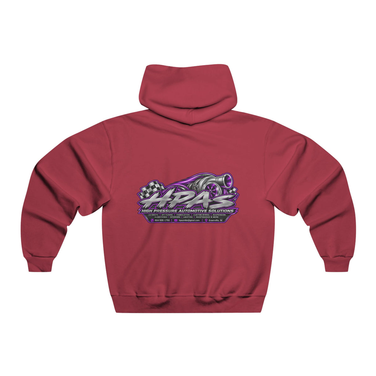 Hoodie - 'Warning: Slippery When Wet' Retro Racing Graphic Pullover