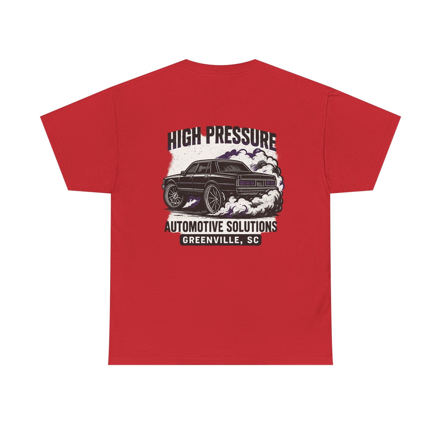 Automotive Graphic Tee - High Pressure Solutions, Car Enthusiast Shirt, Unisex Heavy Cotton Tee, Gift for Mechanics, Vintage Auto Style