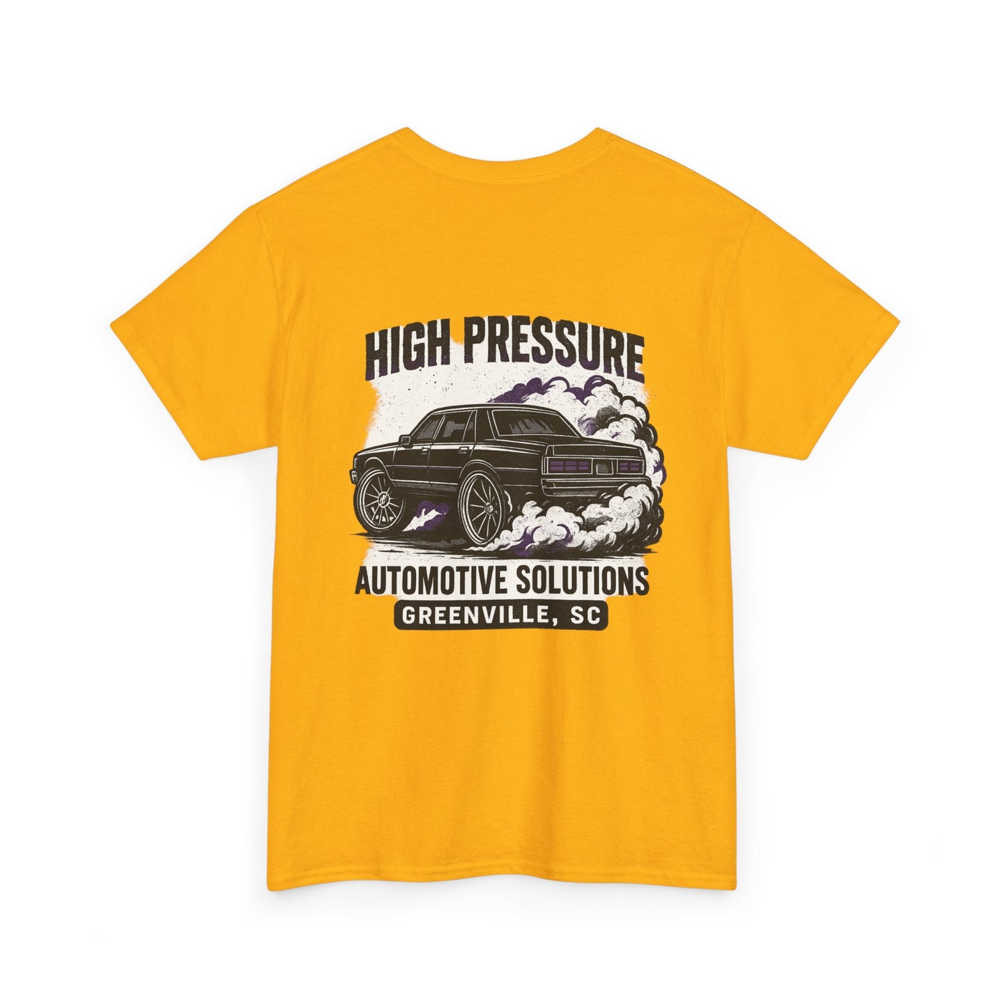 Automotive Graphic Tee - High Pressure Solutions, Car Enthusiast Shirt, Unisex Heavy Cotton Tee, Gift for Mechanics, Vintage Auto Style