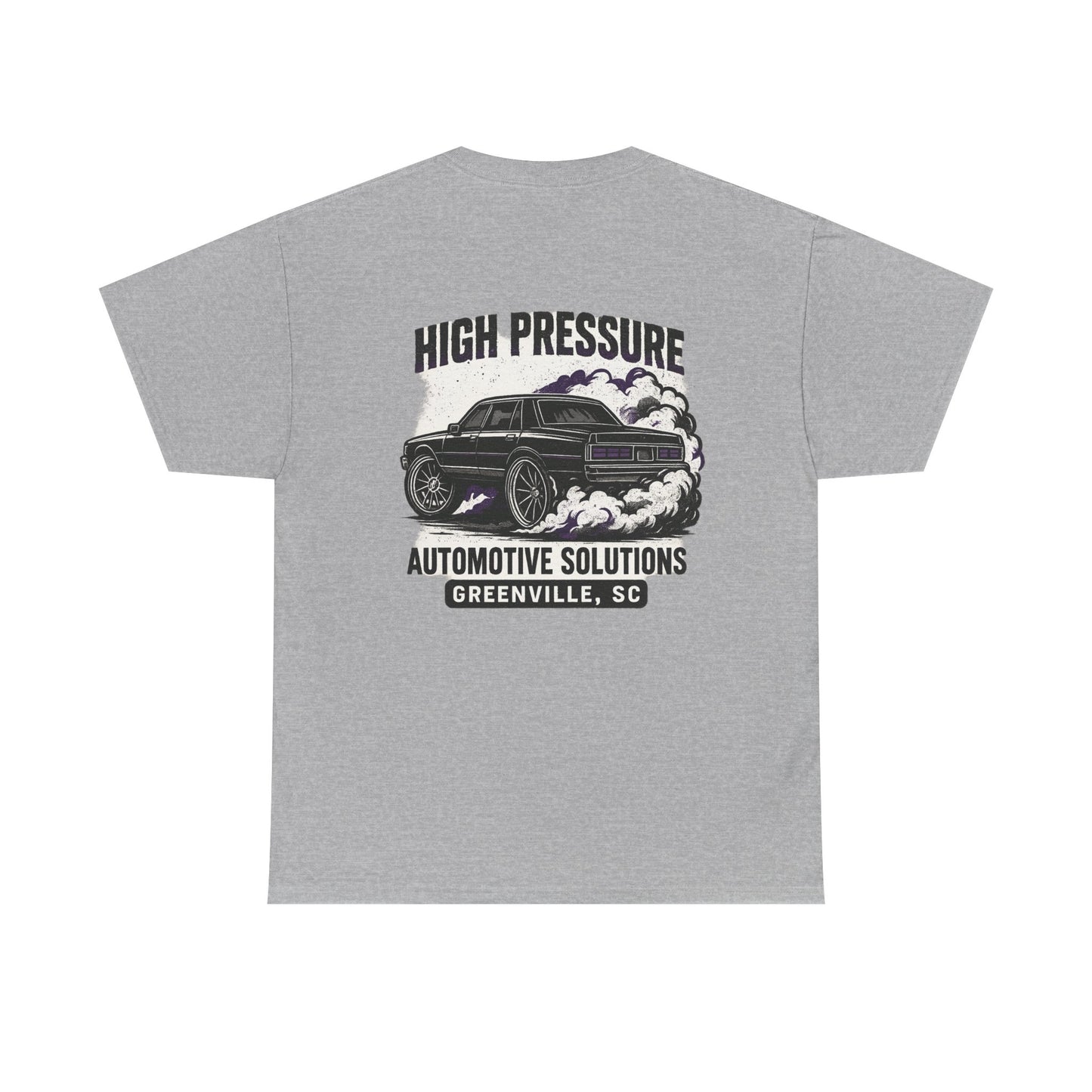 Automotive Graphic Tee - High Pressure Solutions, Car Enthusiast Shirt, Unisex Heavy Cotton Tee, Gift for Mechanics, Vintage Auto Style