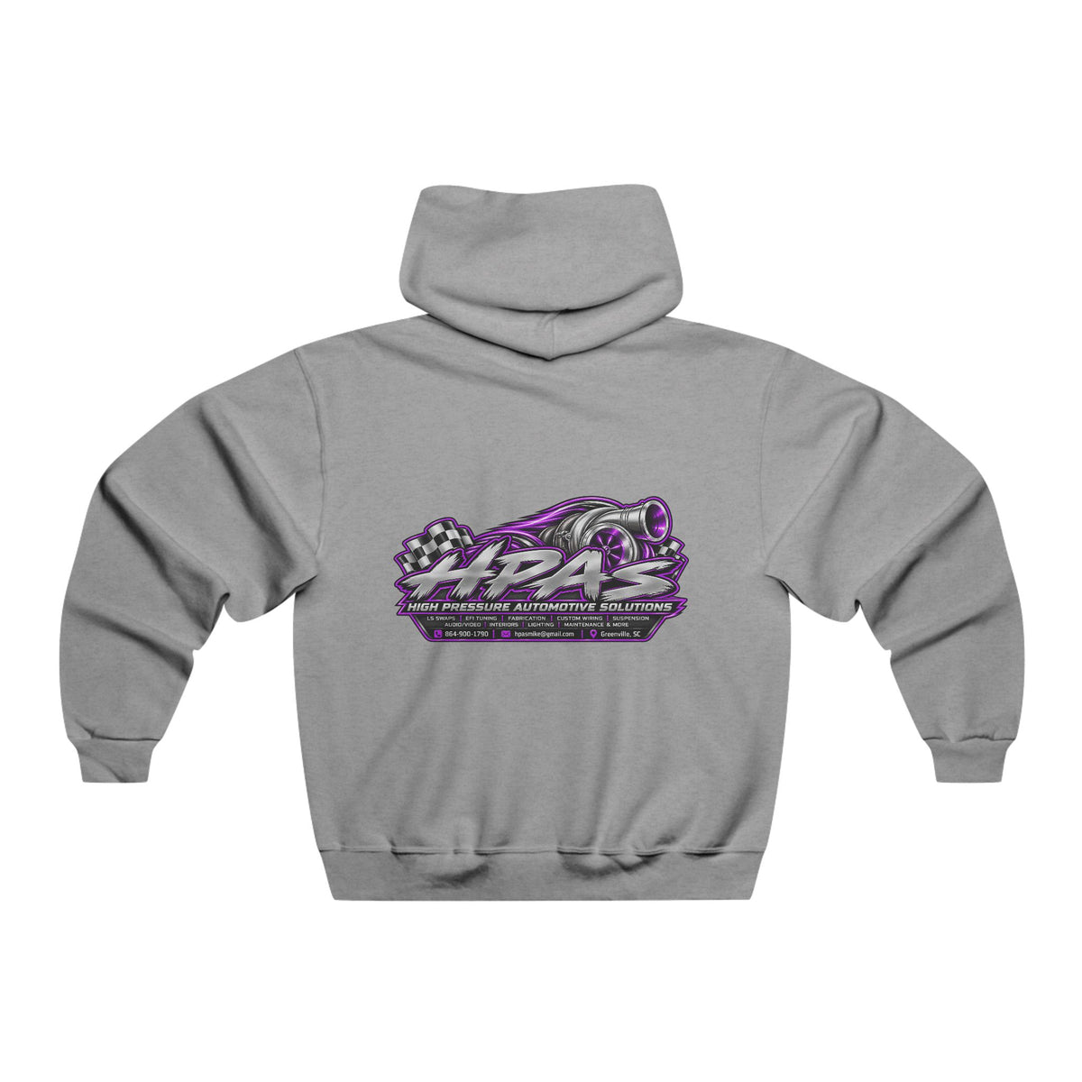 Hoodie - 'Warning: Slippery When Wet' Retro Racing Graphic Pullover