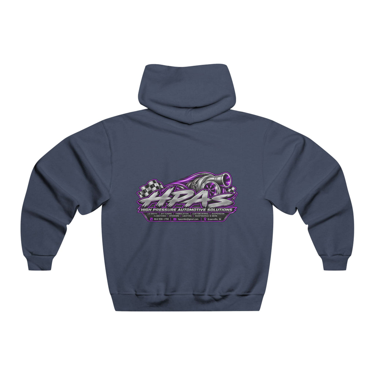 Hoodie - 'Warning: Slippery When Wet' Retro Racing Graphic Pullover