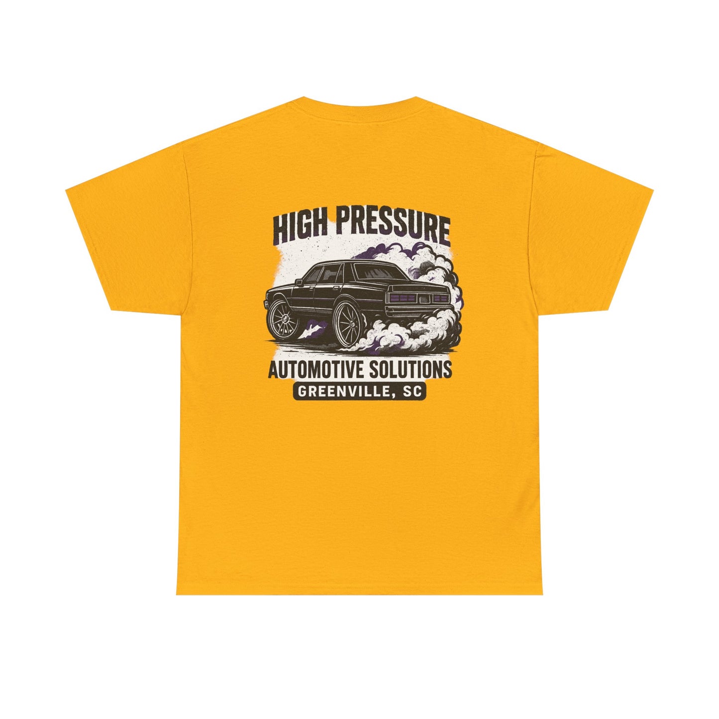 Automotive Graphic Tee - High Pressure Solutions, Car Enthusiast Shirt, Unisex Heavy Cotton Tee, Gift for Mechanics, Vintage Auto Style