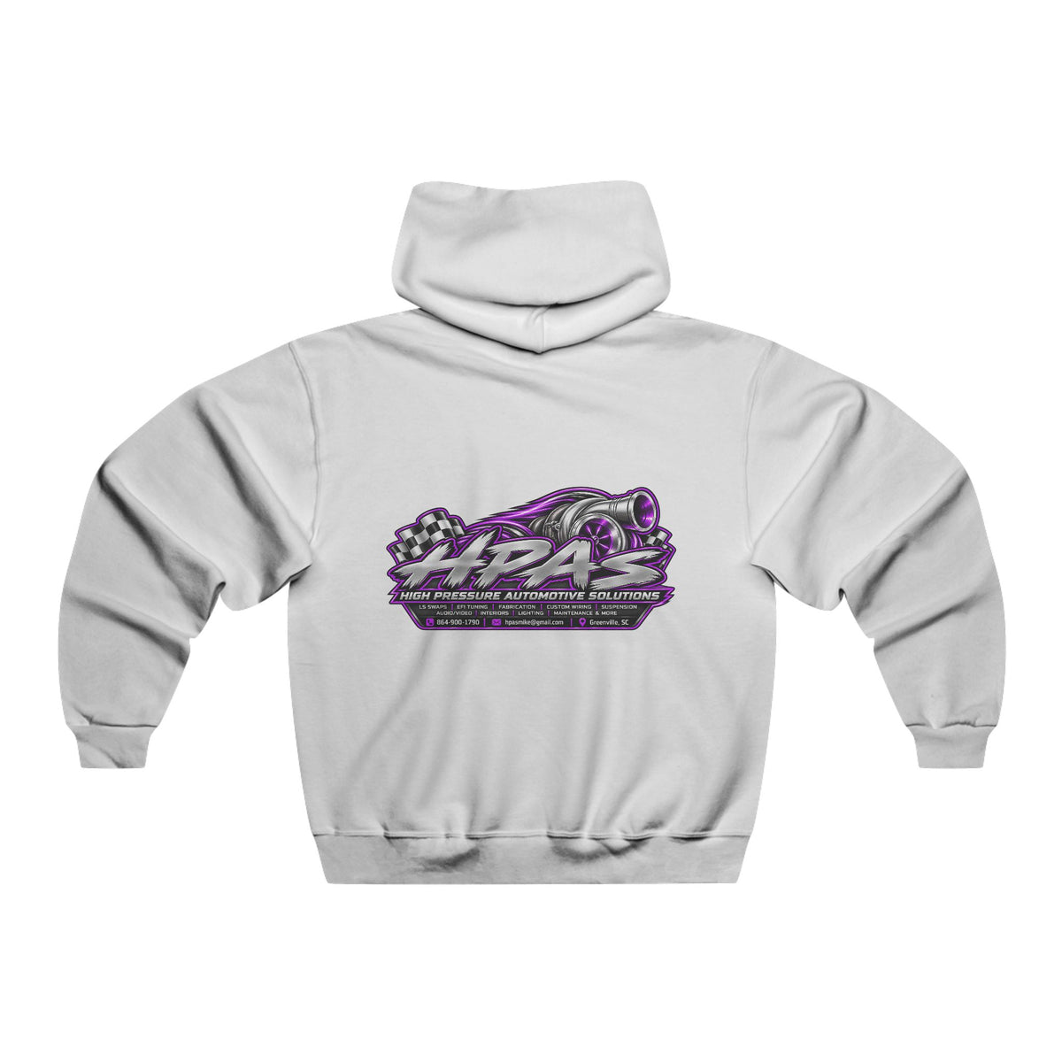 Hoodie - 'Warning: Slippery When Wet' Retro Racing Graphic Pullover