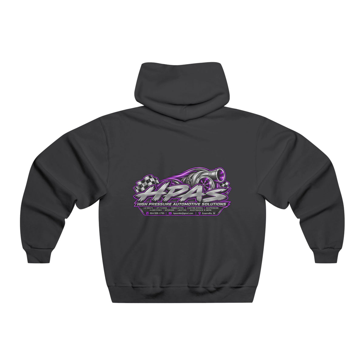 Hoodie - 'Warning: Slippery When Wet' Retro Racing Graphic Pullover
