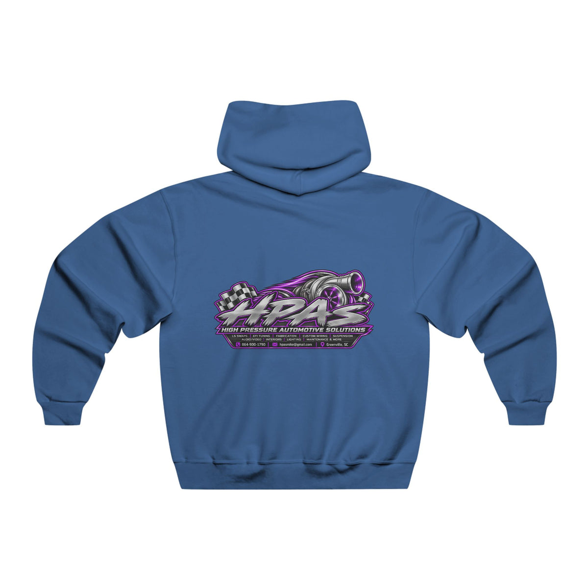 Hoodie - 'Warning: Slippery When Wet' Retro Racing Graphic Pullover