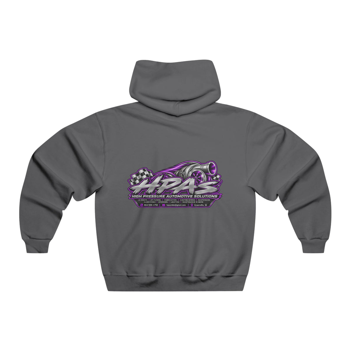 Hoodie - 'Warning: Slippery When Wet' Retro Racing Graphic Pullover
