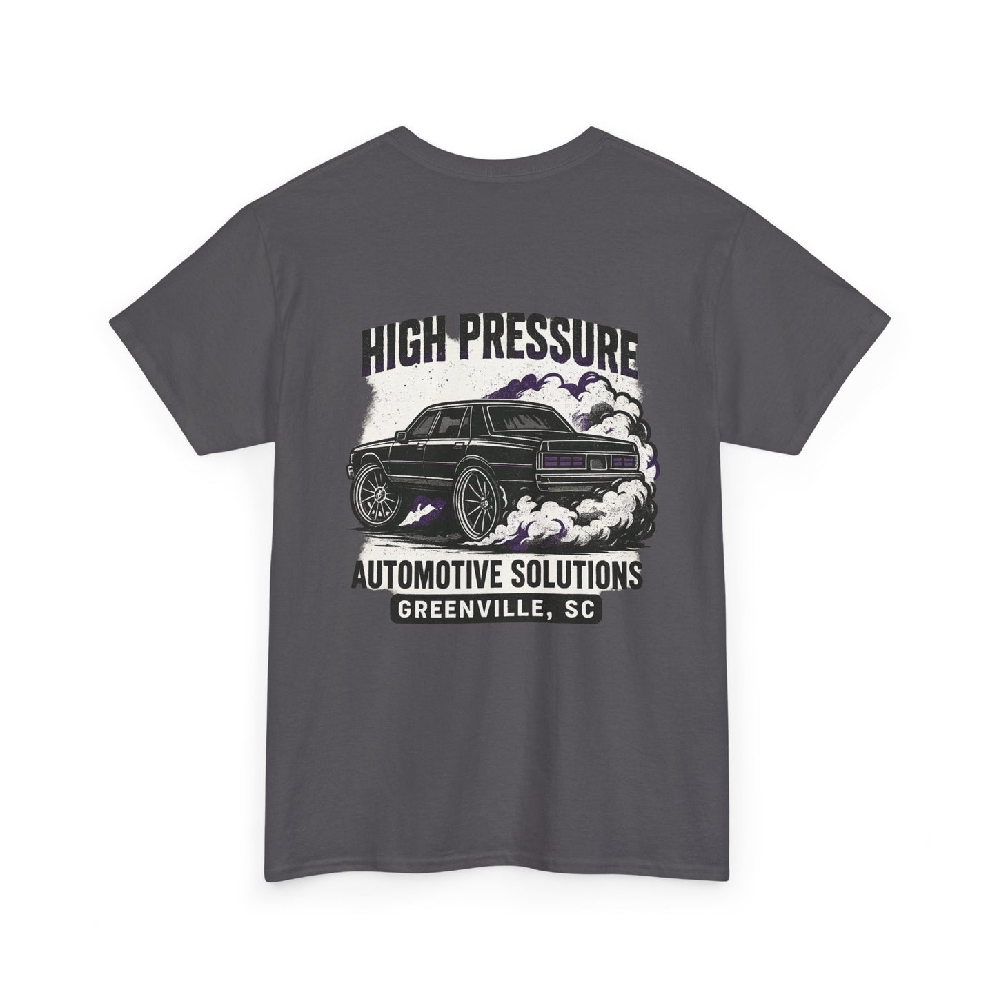 Automotive Graphic Tee - High Pressure Solutions, Car Enthusiast Shirt, Unisex Heavy Cotton Tee, Gift for Mechanics, Vintage Auto Style