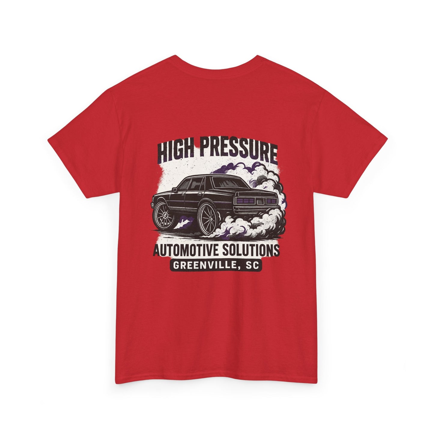 Automotive Graphic Tee - High Pressure Solutions, Car Enthusiast Shirt, Unisex Heavy Cotton Tee, Gift for Mechanics, Vintage Auto Style
